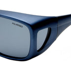 Gymea, Metallic Blue/Smoke Polarised Lenses