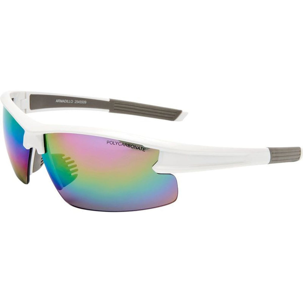 Armadillo - Kids, White and Grey/Rainbow Mirror Lenses