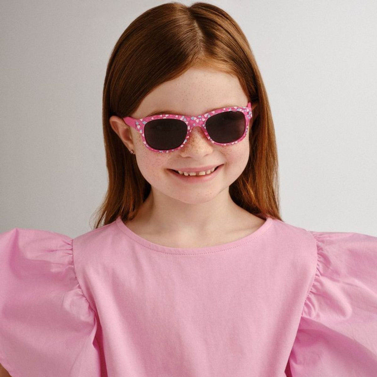 Ducky - Toddler, Pink Heart/Smoke Polarised Lenses