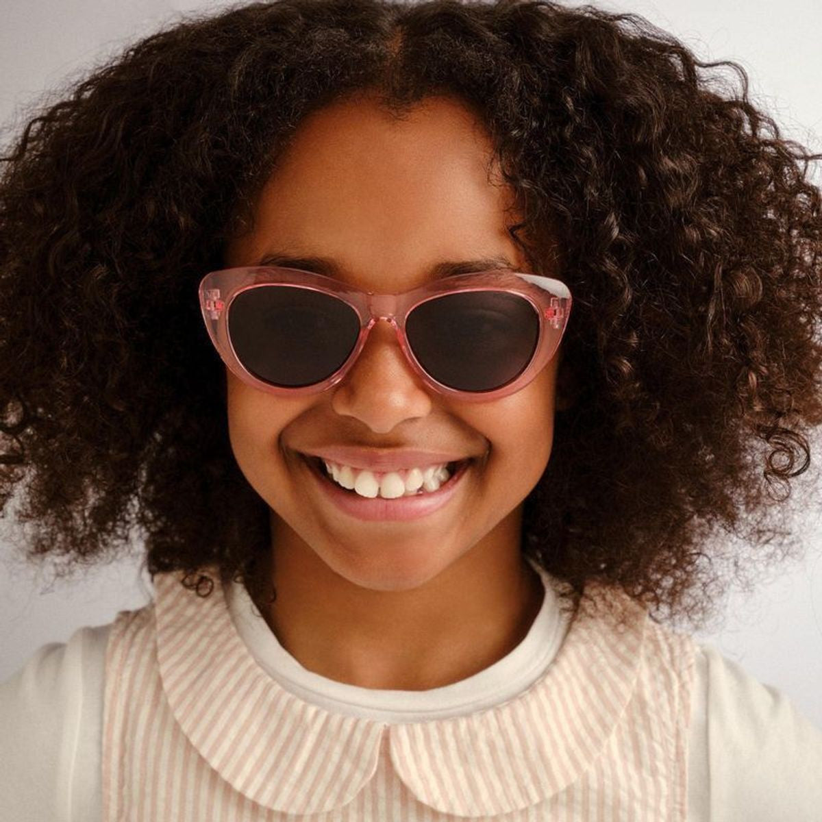 Elk - Kids, Pink Glitter/Smoke Polarised Lenses