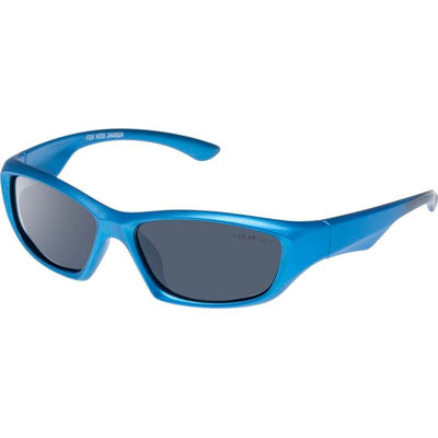 Fox, Metallic Blue/Smoke Polarised Lenses
