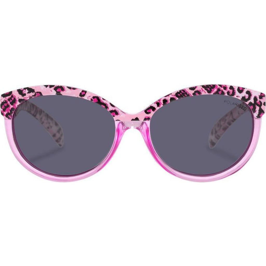 Kitty - Kids, Hot Pink Leopard/Smoke Polarised Lenses