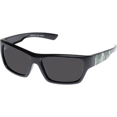 Swordfish - Kids, Black Camo/Smoke Polarised Lenses