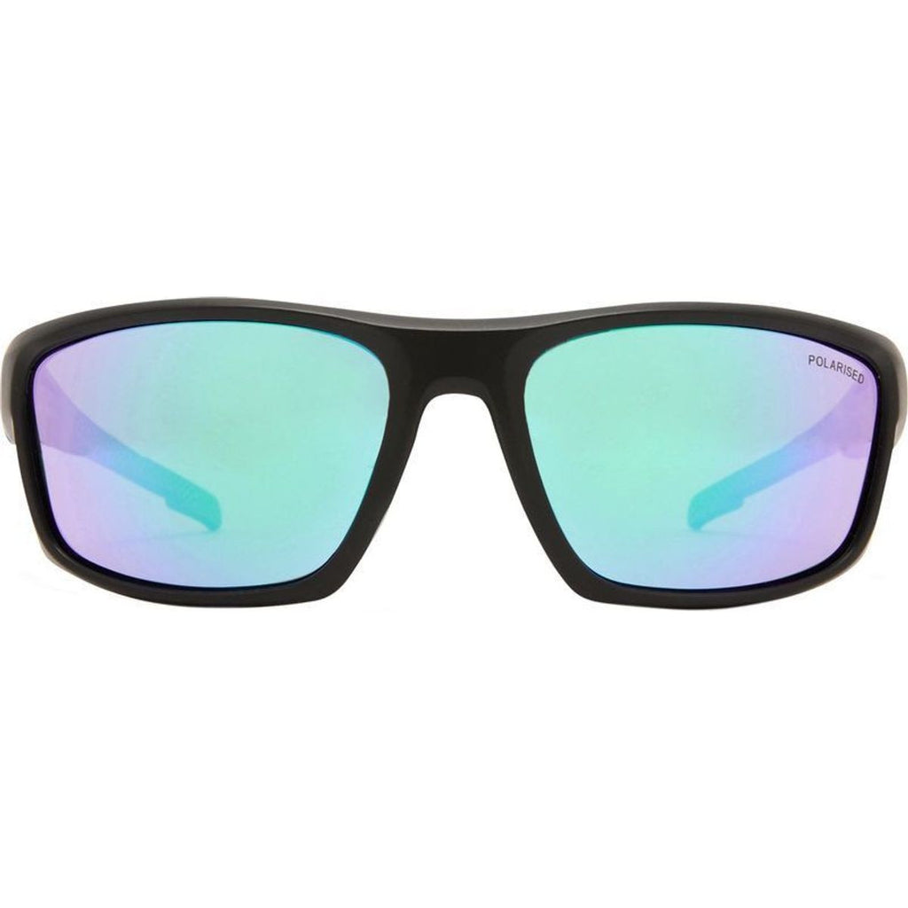 Kulnura, Matte Black and Royal Blue/Blue Green Mirror Polarised Lenses