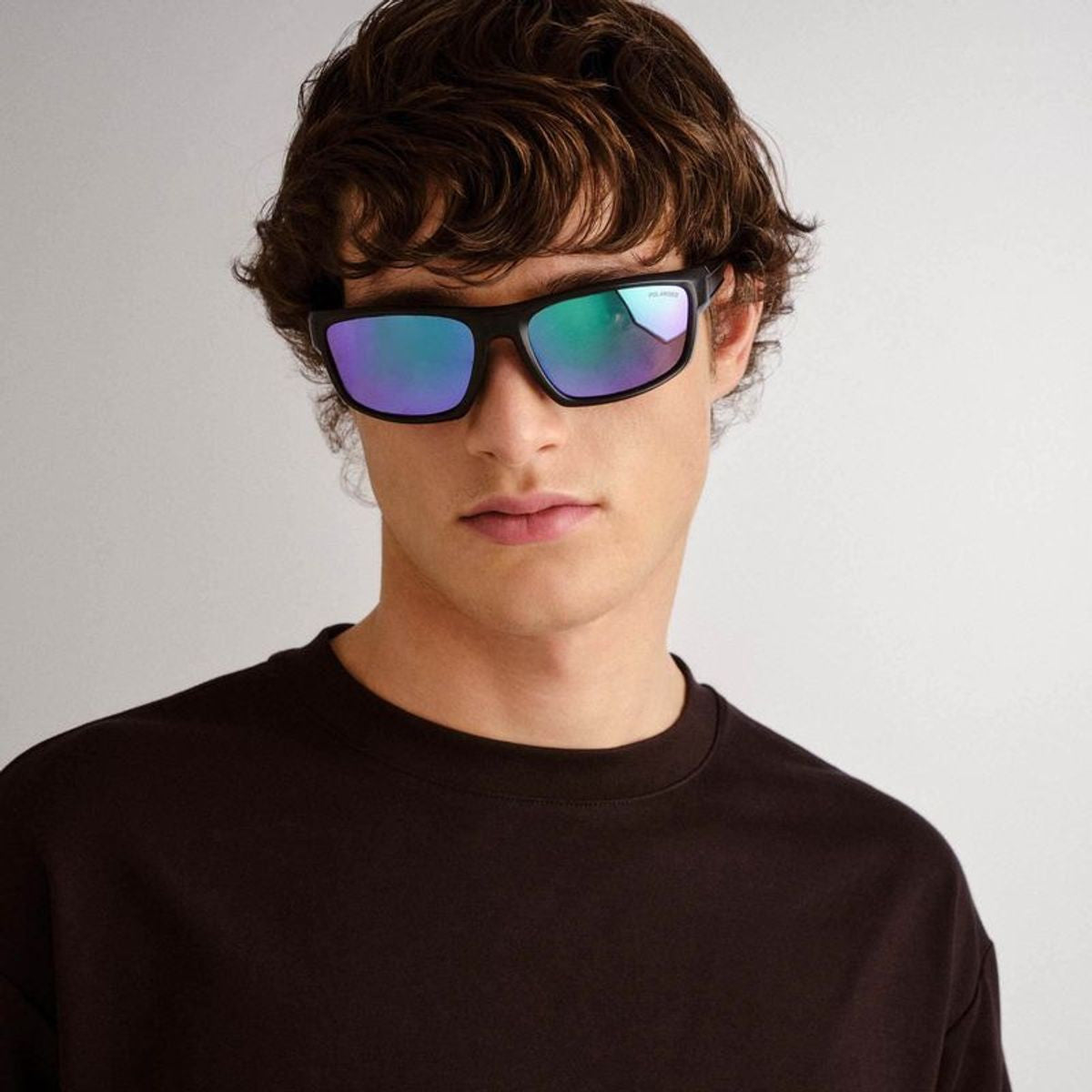 Kulnura, Matte Black and Royal Blue/Blue Green Mirror Polarised Lenses