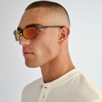 Leederville, Black/Red Mirror Polarised Lenses
