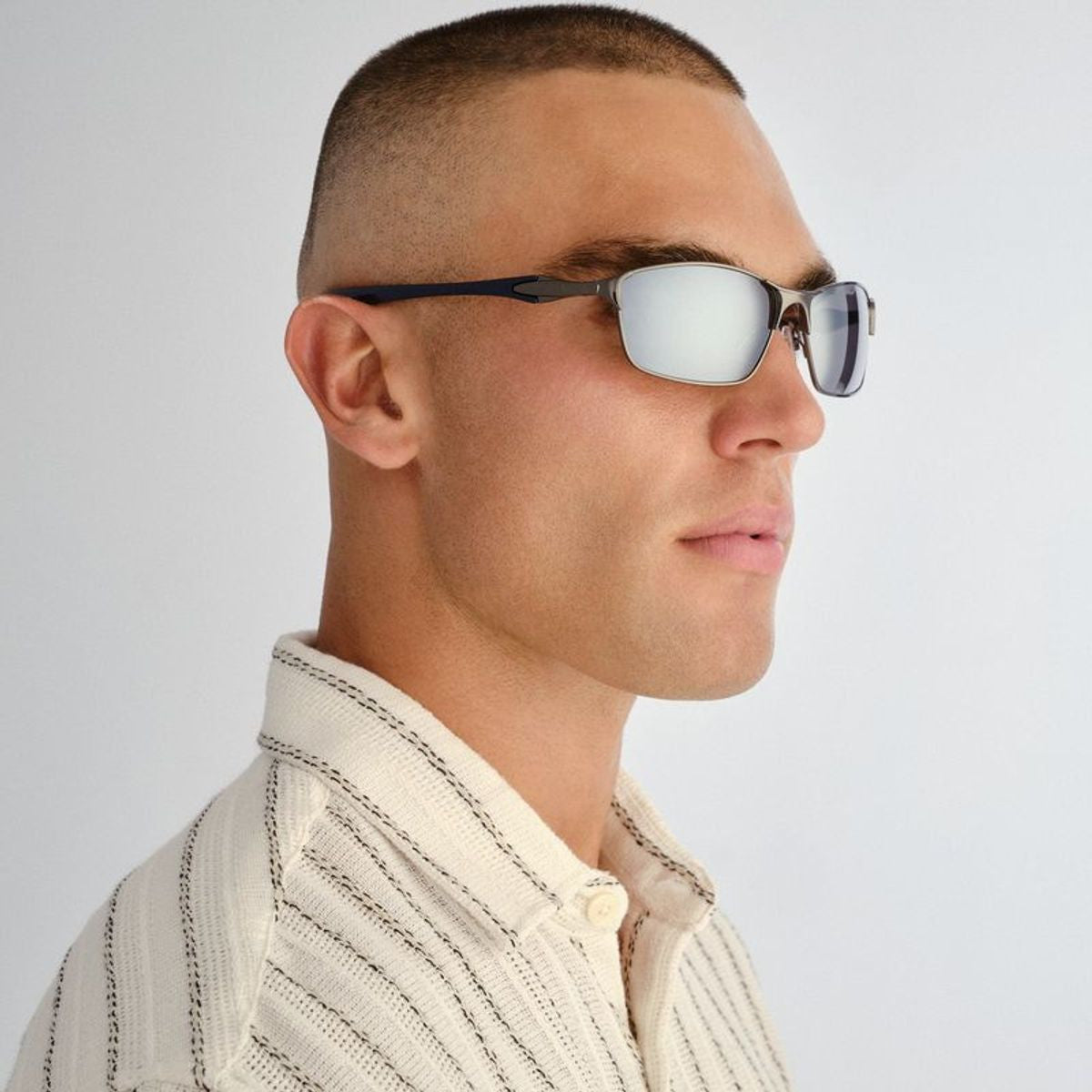 Leederville, Gunmetal/Silver Mirror Polarised Lenses