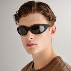 Logan, Black Rubber/Green Polarised Lenses