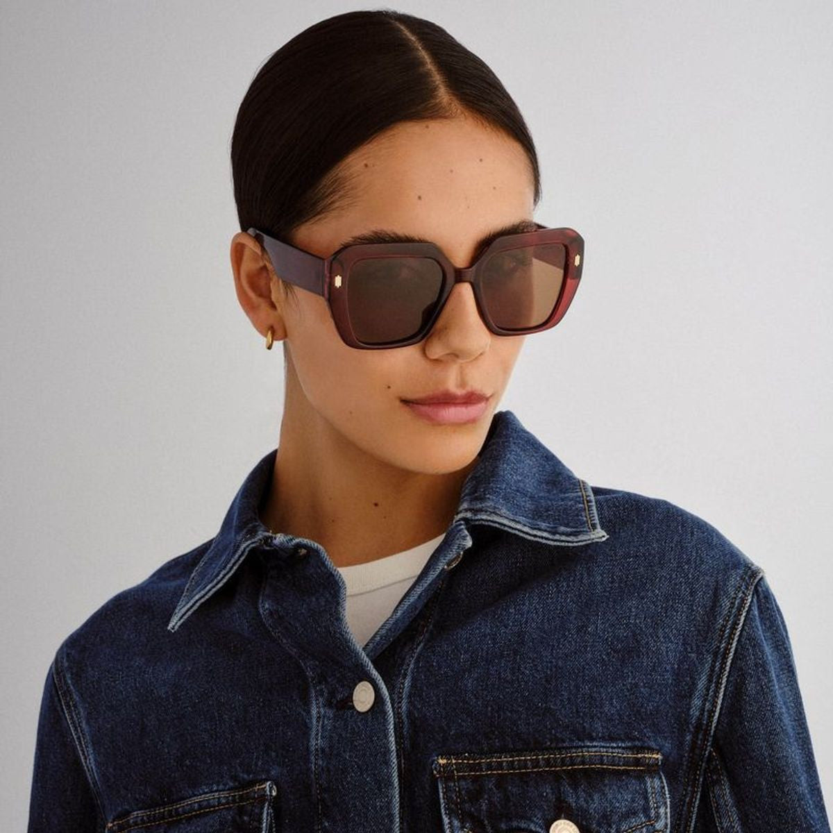 Massey, Burgundy/Brown Polarised Lenses