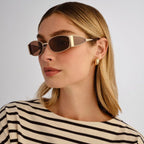 Originals Elaine, Matte Gold and Cookie Tort/Brown Polarised Lenses