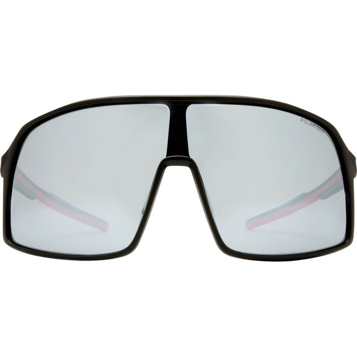 Outfield Shield, Black and Red/Silver Mirror Polarised Lenses