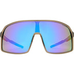 Outfield Shield, Grey and Neon Blue/Blue Mirror Polarised Lenses