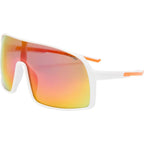 Outfield Shield, White/Red Mirror Polarised Lenses