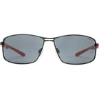 Quirindi, Matte Black and Red/Smoke Polarised Lenses