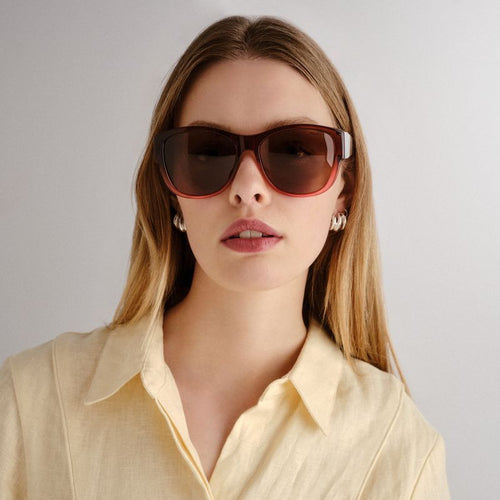 Samaria, Plum Gradient/Brown Polarised Lenses