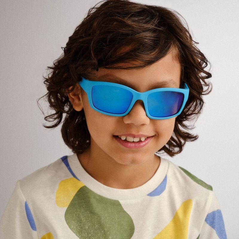 Seal - Kids, Cobalt Blue/Ice Blue Mirror Lenses