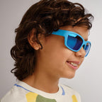 Seal - Kids, Cobalt Blue/Ice Blue Mirror Lenses