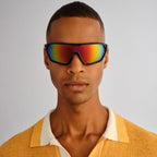 Tampu, Black/Rainbow Mirror Polarised Lenses