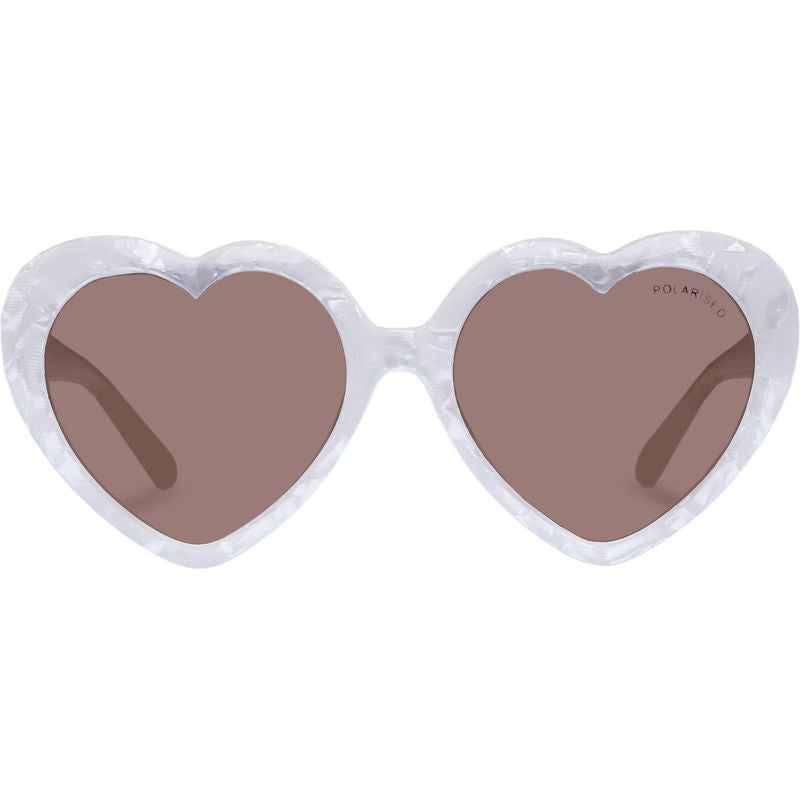 Lovebird - Kids, Ivory Seashell/Brown Polarised Lenses