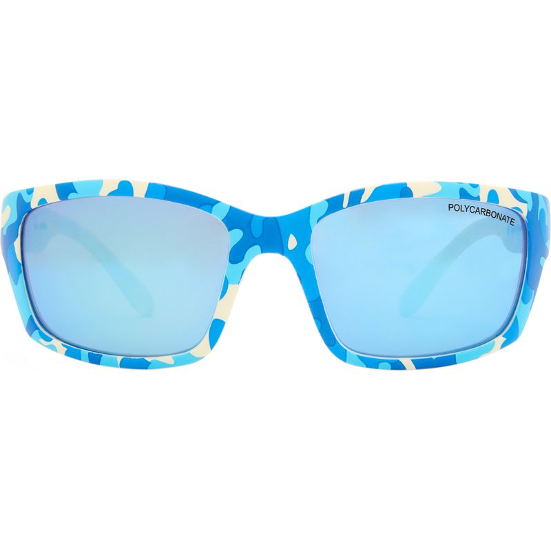 Cancer Council Kids Seal Matte Blue Camouflage Ice Blue Front