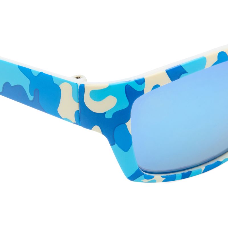 Cancer Council Kids Seal Matte Blue Camouflage Ice Blue Side