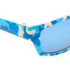 Cancer Council Kids Seal Matte Blue Camouflage Ice Blue Side