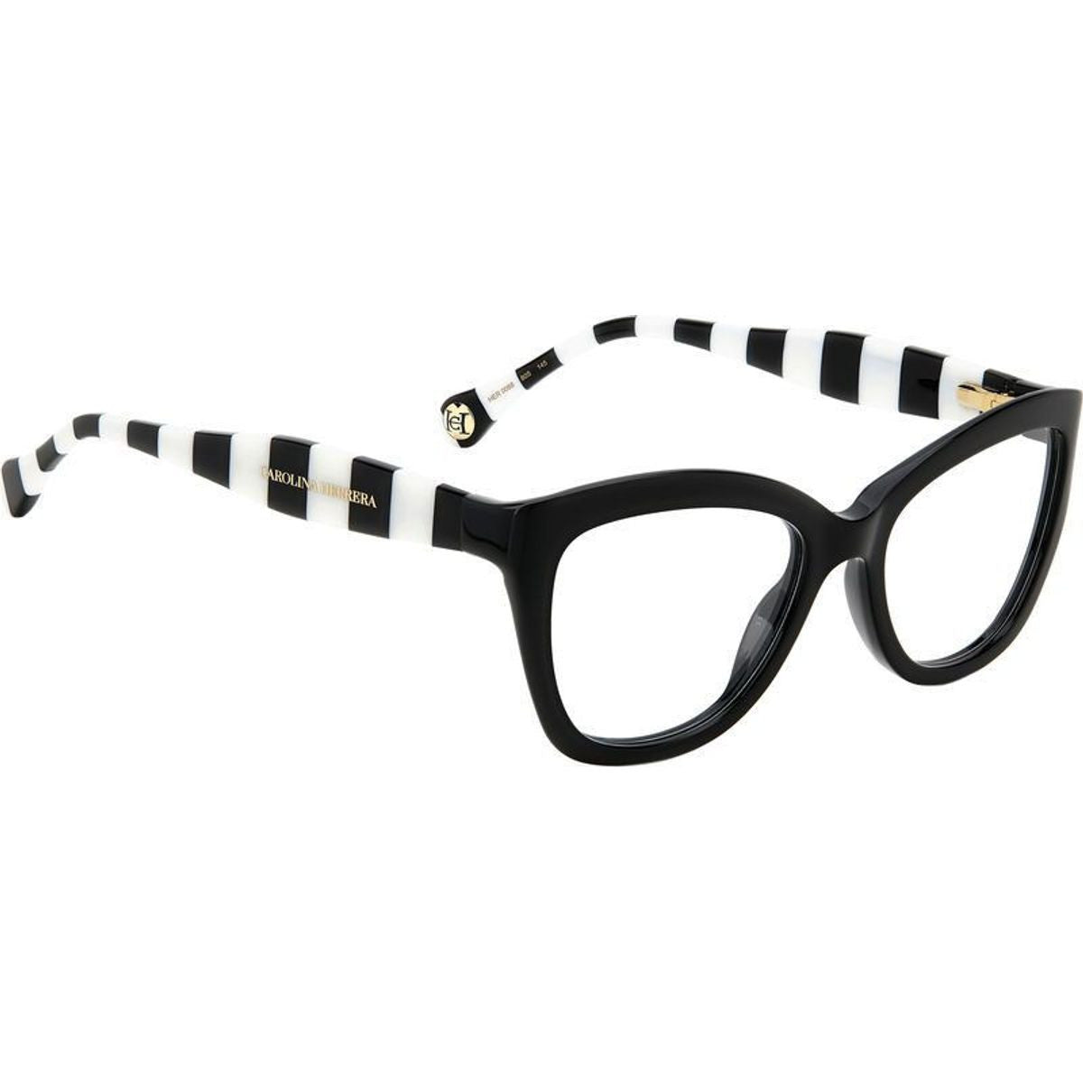 HER 0088, Black White/Clear Lenses
