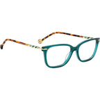 HER 0097, Green Havana/Clear Lenses