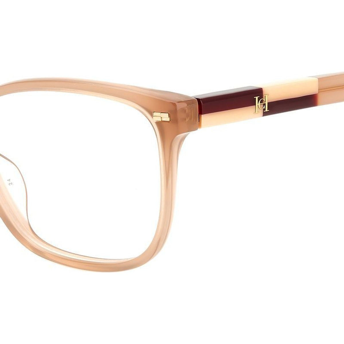 HER 0159/G, Burgundy Nude/Clear Lenses
