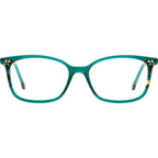 HER 0167, Green Havana/Clear Lenses
