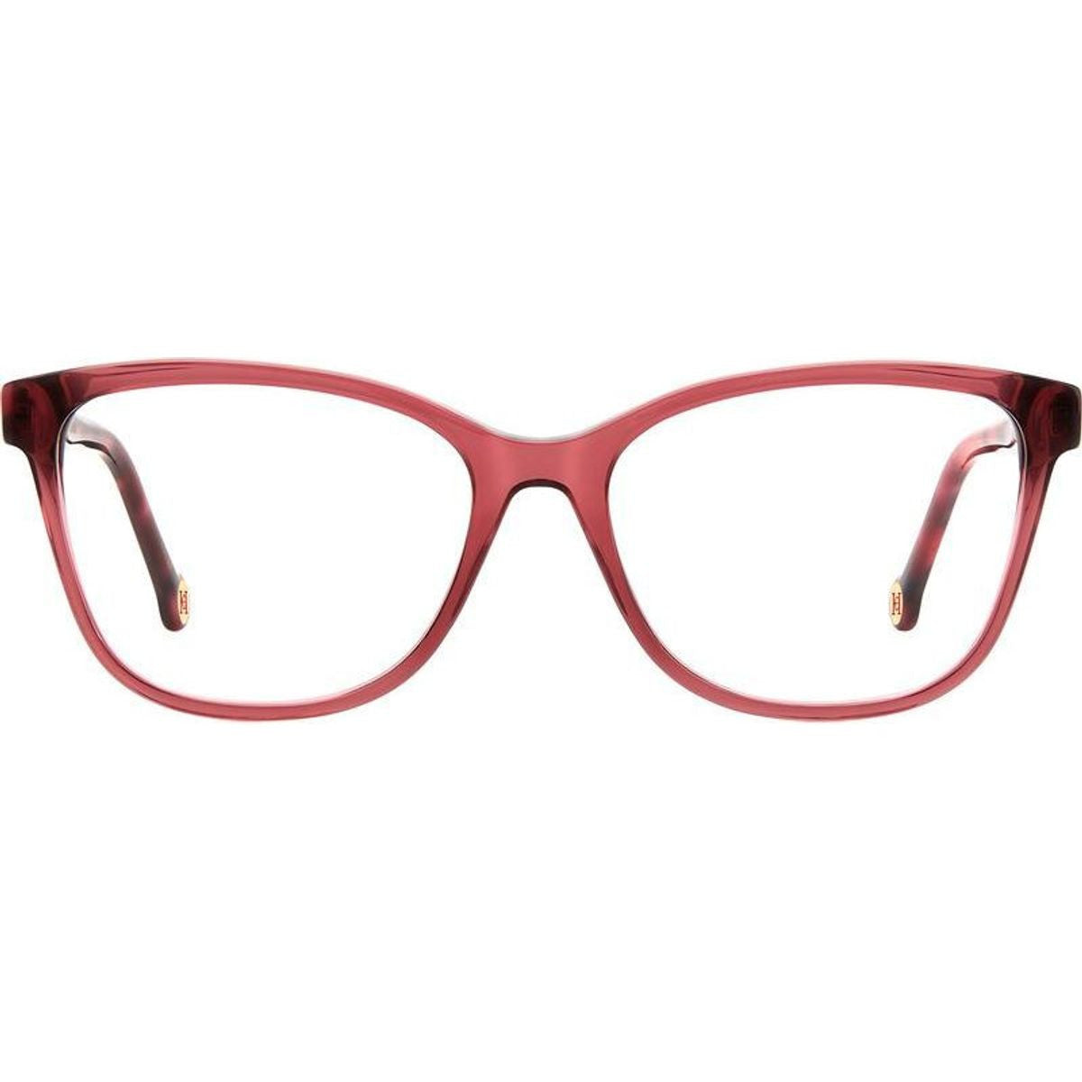 HER 0239, Burgundy Red Havana/Clear Lenses