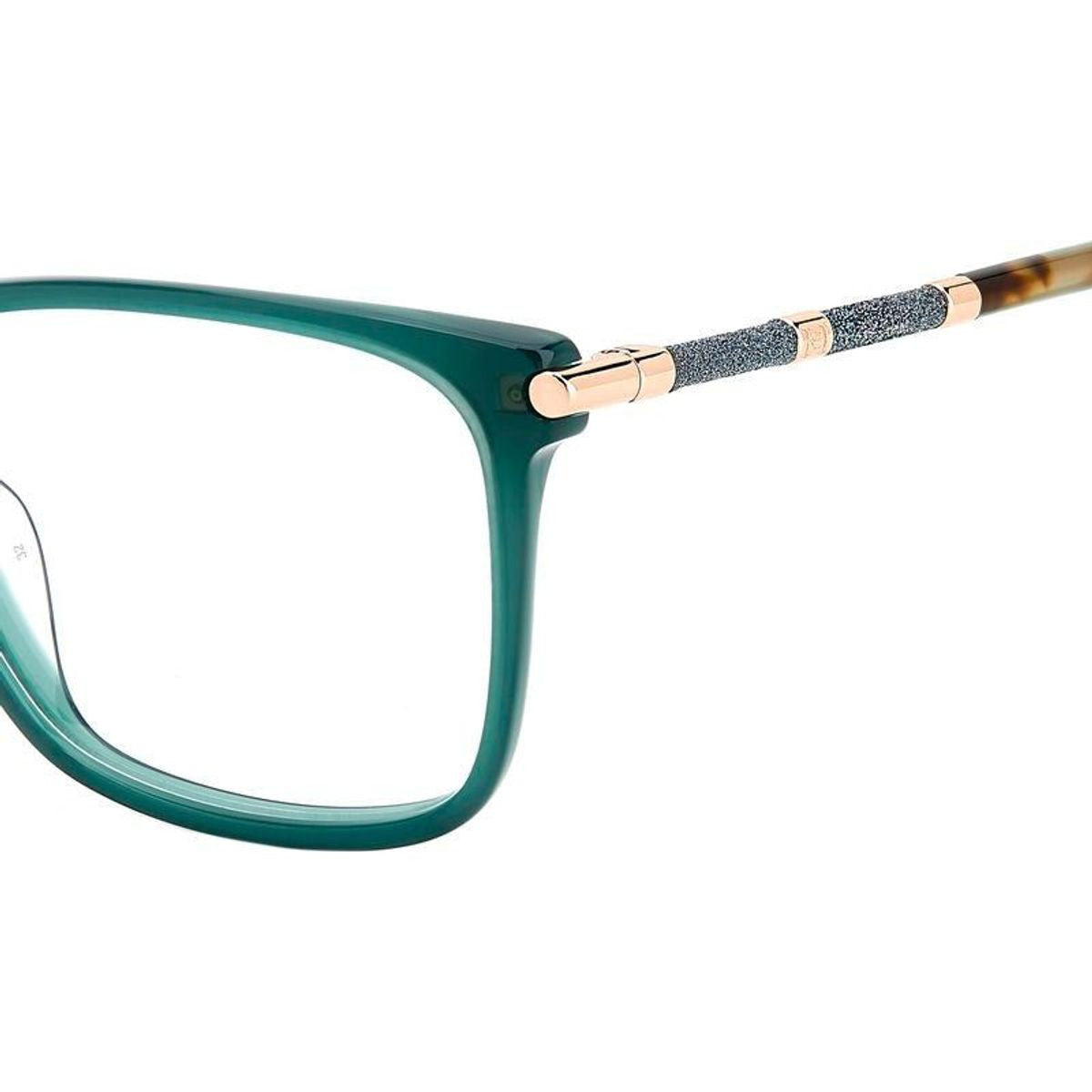 HER 0199/G, Green Havana/Clear Lenses