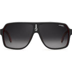 1001/S, Matte Black Matte Red/Dark Grey Gradient Lenses