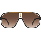 1058/S, Black and Gold/Brown Gradient Lenses