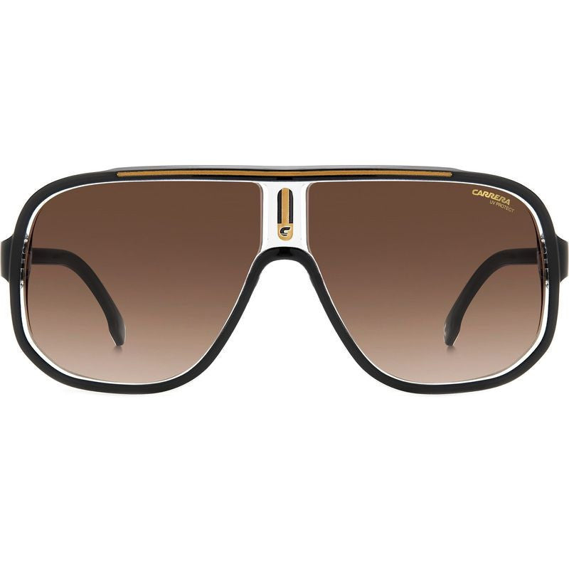 1058/S, Black and Gold/Brown Gradient Lenses
