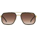 1069/S, Matte Black Gold/Brown Gradient Lenses
