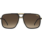 1071/S, Matte Black and Gold/Black Brown Green Gradient Lenses