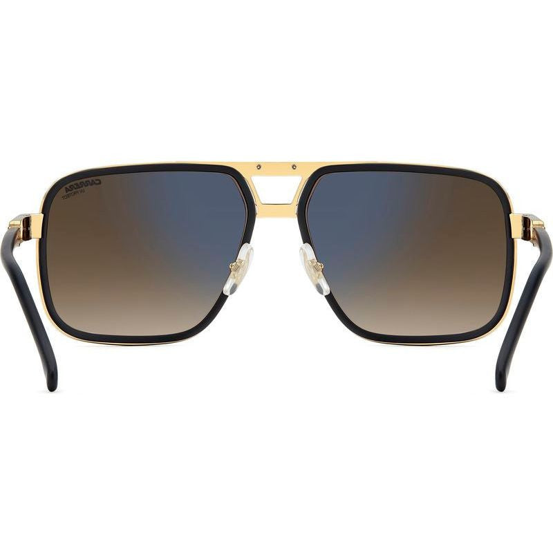 1071/S, Matte Black and Gold/Black Brown Green Gradient Lenses