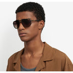 1072/S, Matte Black/Black Brown Gradient Lenses