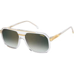 1077/S, Crystal and Gold/Green Gradient Lenses