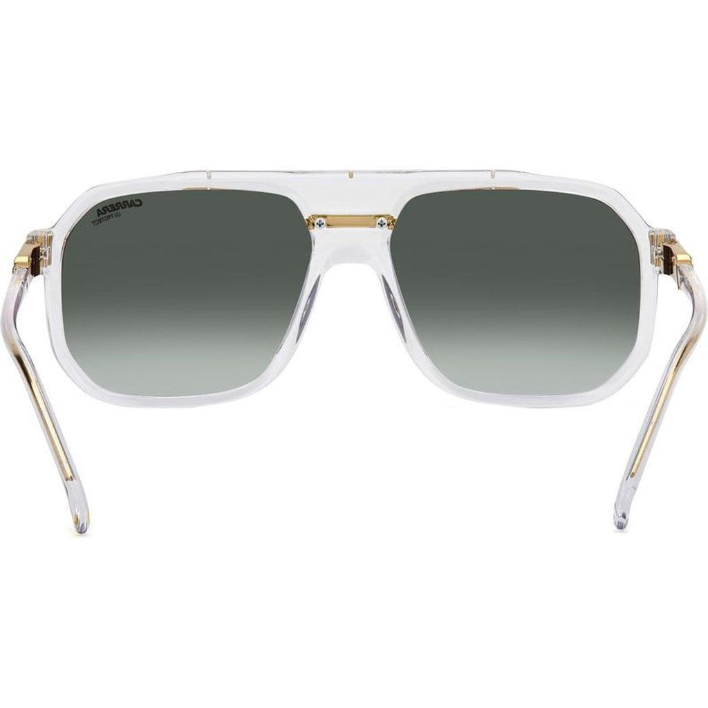 1077/S, Crystal and Gold/Green Gradient Lenses