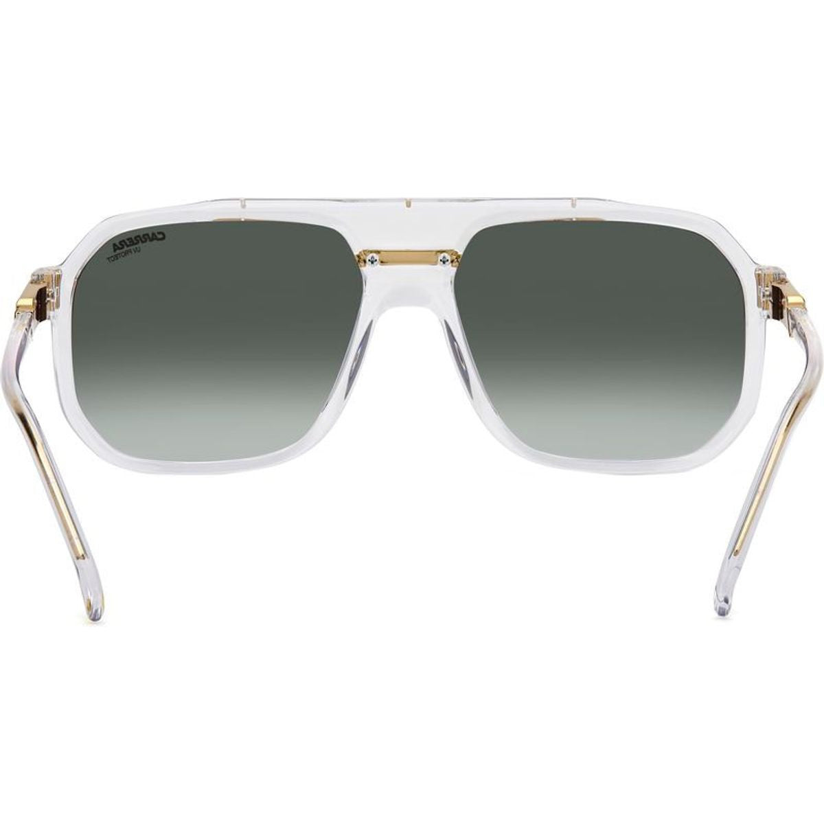 1077/S, Crystal and Gold/Green Gradient Lenses