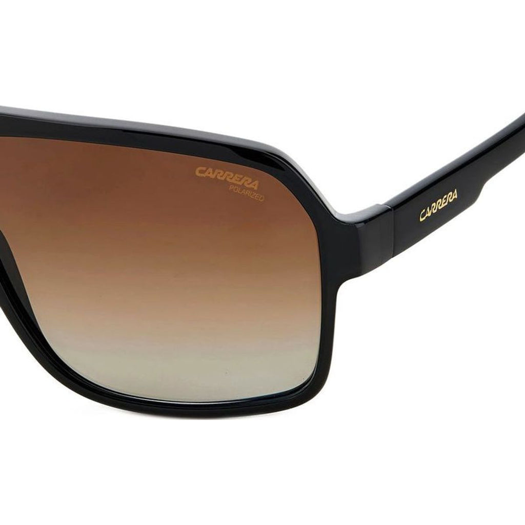 Carrera 27, Shiny Black/Brown Gradient Polarised Lenses