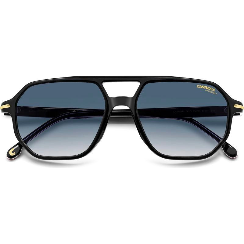 341/S, Black Gold/Blue Gradient Lenses