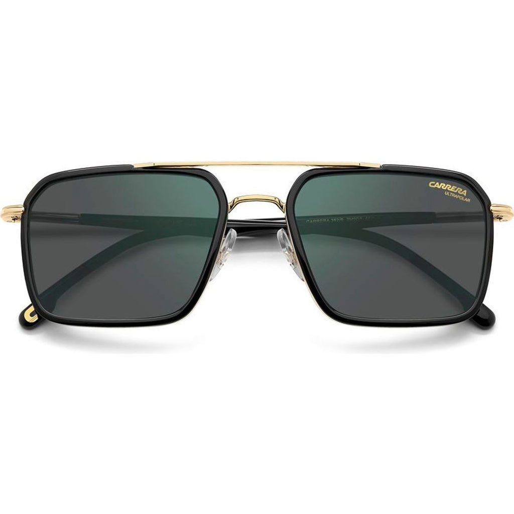 362/S, Black and Gold/Grey Green Mirror Polarised Lenses