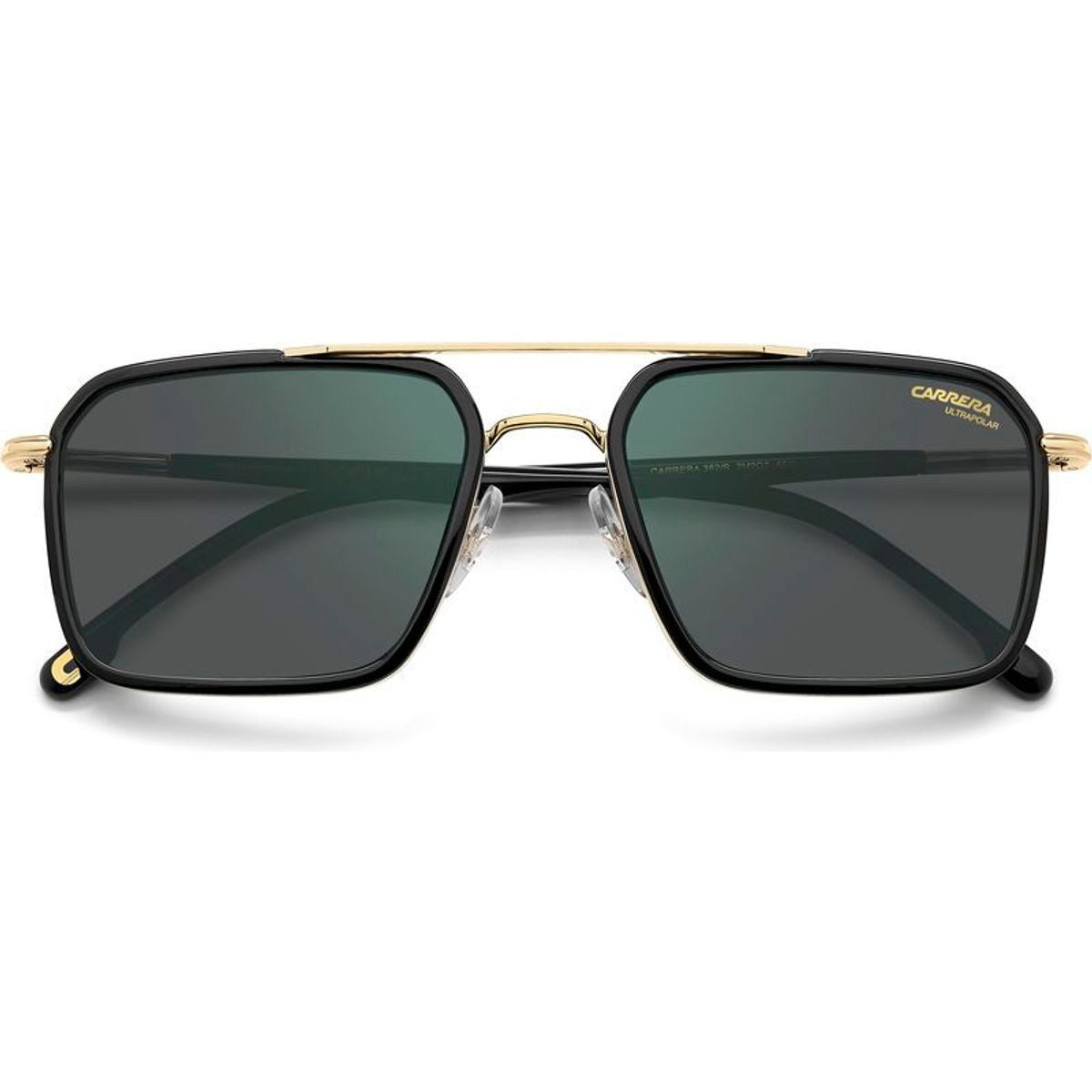 362/S, Black and Gold/Grey Green Mirror Polarised Lenses