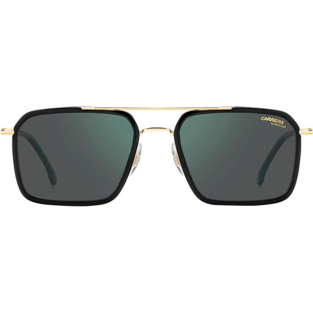 362/S, Black and Gold/Grey Green Mirror Polarised Lenses