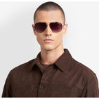 363/S, Gold and Black/Green Gradient Gold Mirror Lenses