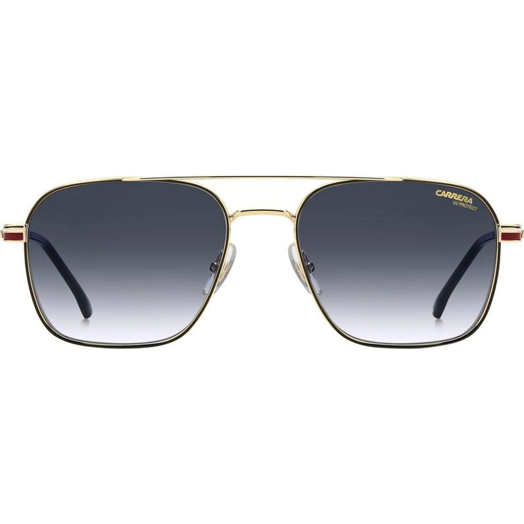 379/S, Gold and Striped Red/Dark Blue Gradient Lenses