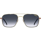 379/S, Gold and Striped Red/Dark Blue Gradient Lenses